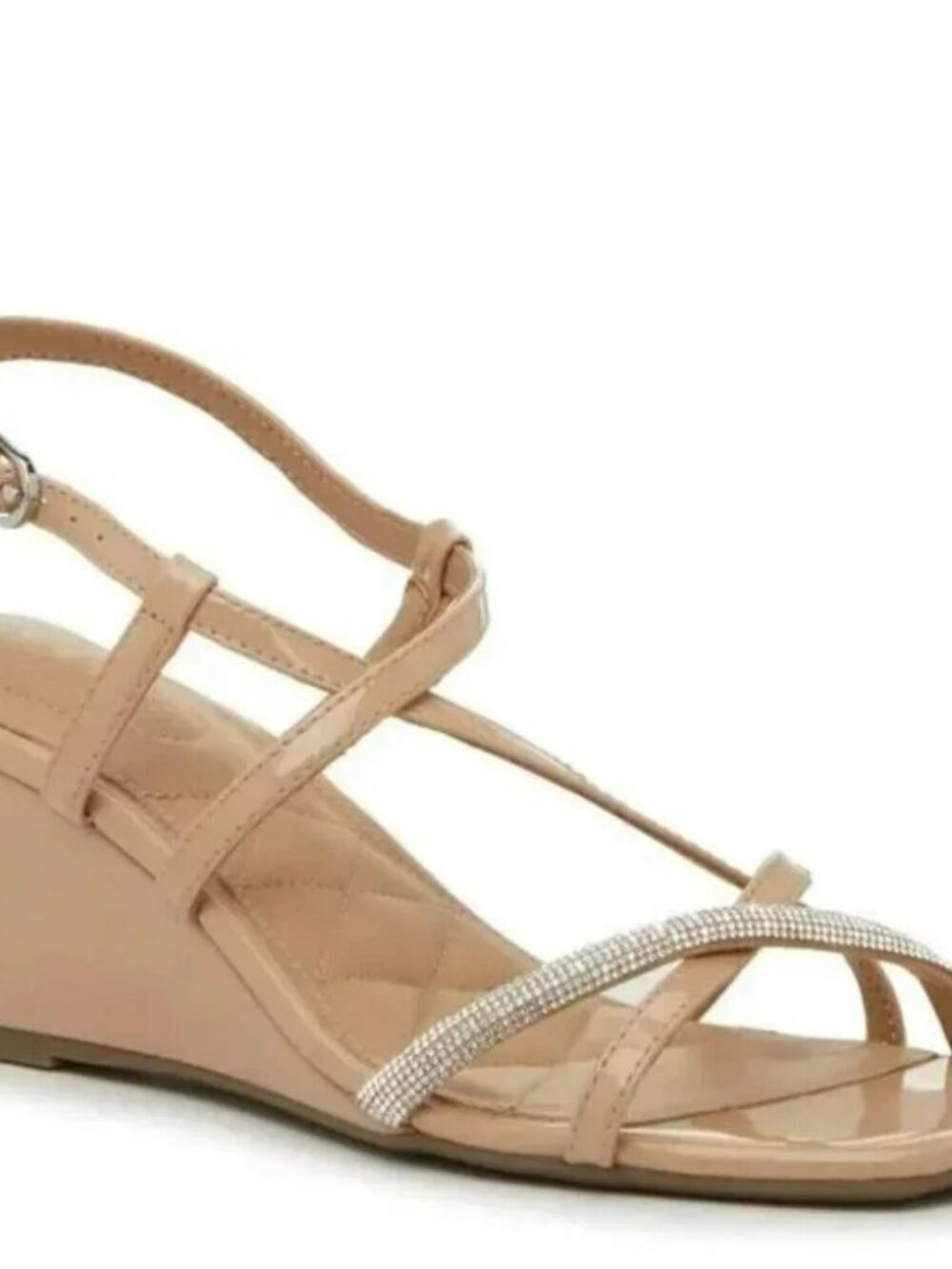 Kelly & Katie Sassy Wedge Sandal - Color: Nude - Size: 7